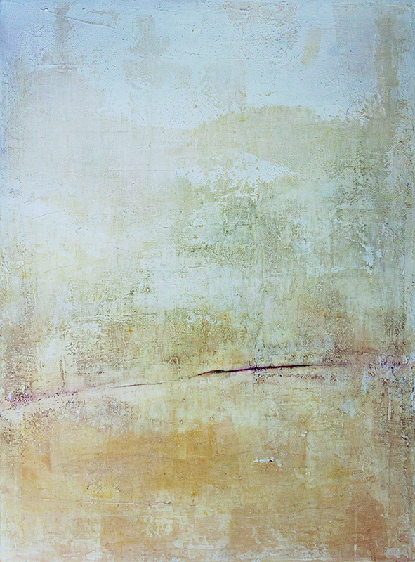 Sin título II-19 - Serie Paisajes Vacíos de Mariano Luque. Temple sobre lino