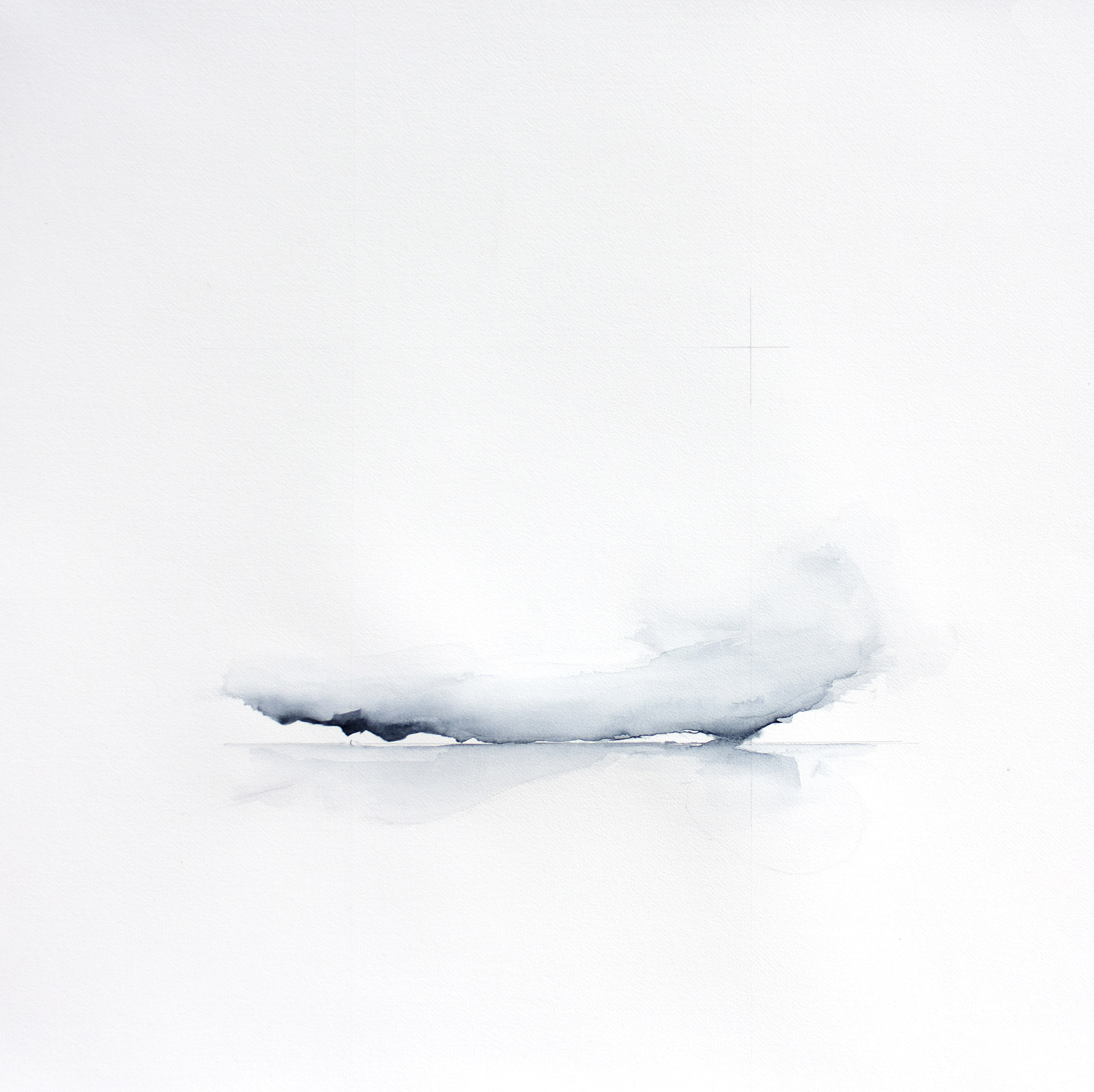 A veces el cielo se derrama por donde toca con el suelo de Mariano Luque - Acuarela sobre papel de algodón - 2024